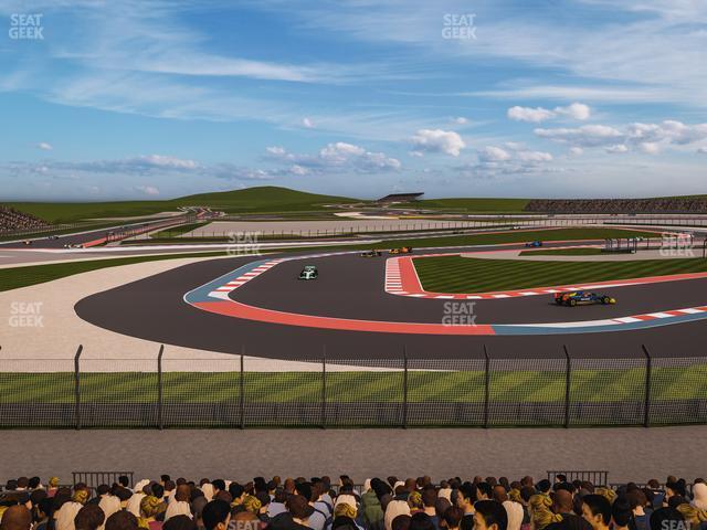 Seating view for Circuit of The Americas Section Turn 15 Grandstand 5