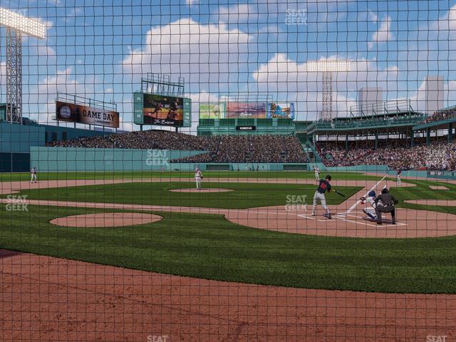 Seating view for Fenway Park Section Home Plate Dugout Box 50