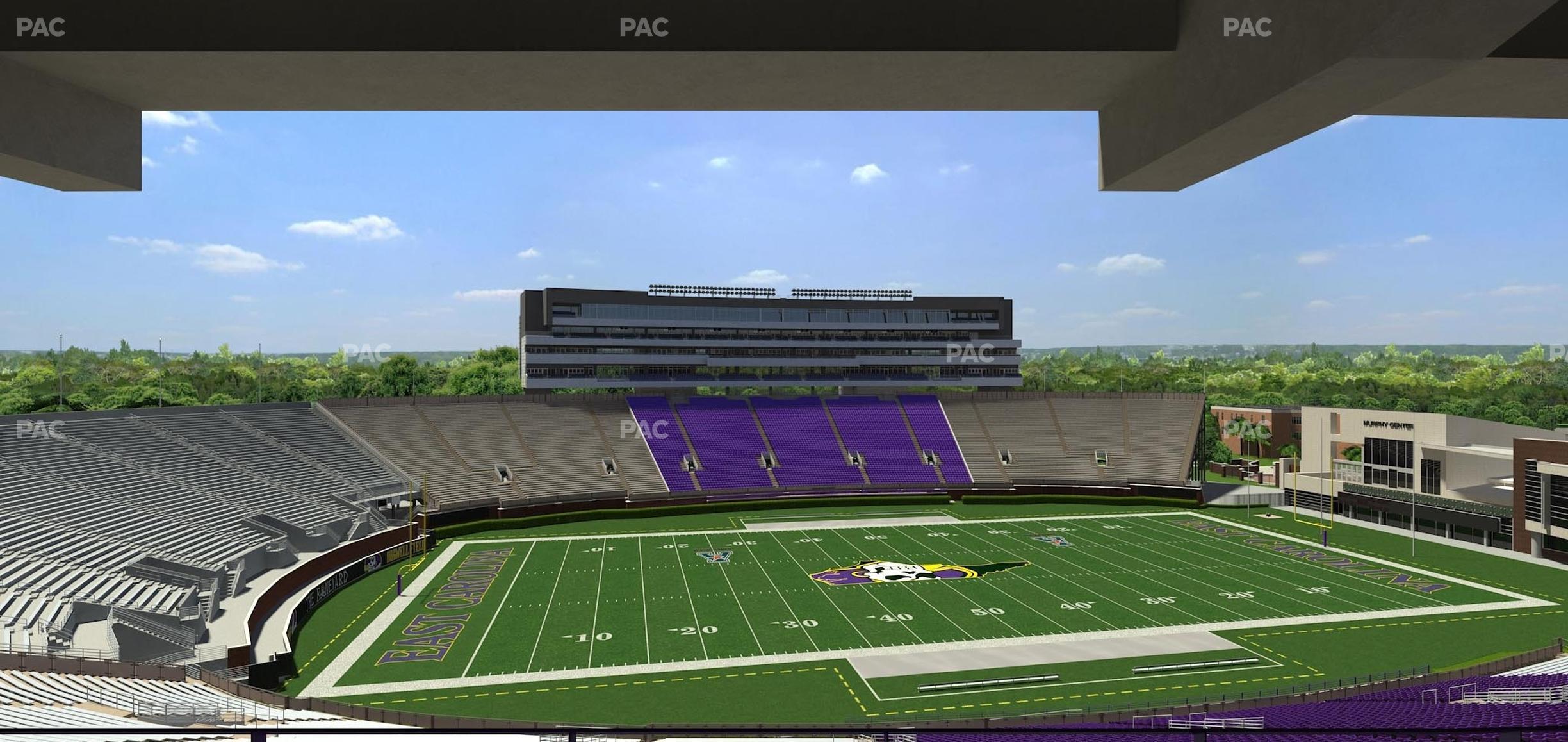 Seating view for Dowdy-Ficklen Stadium Section 119