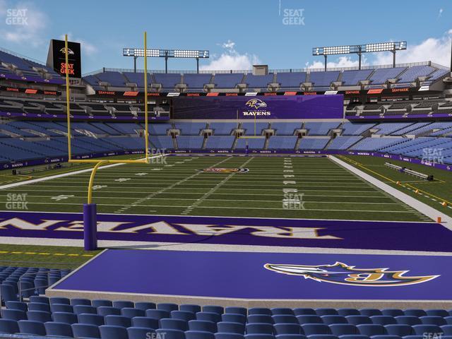 Seating view for M&T Bank Stadium Section 112