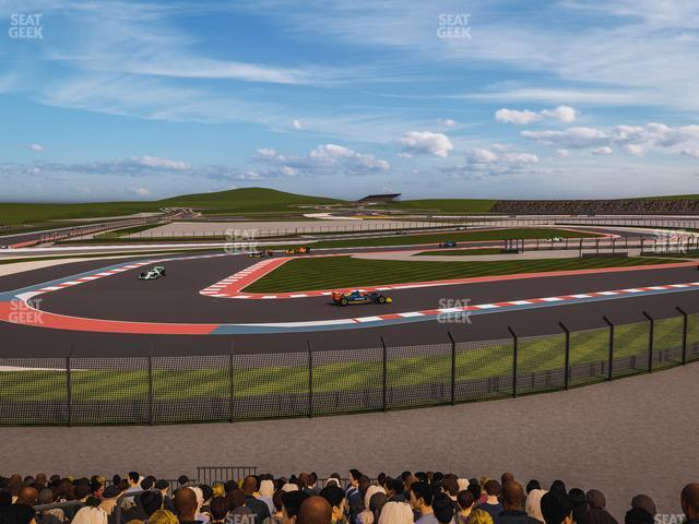 Seating view for Circuit of The Americas Section Turn 15 Grandstand 7