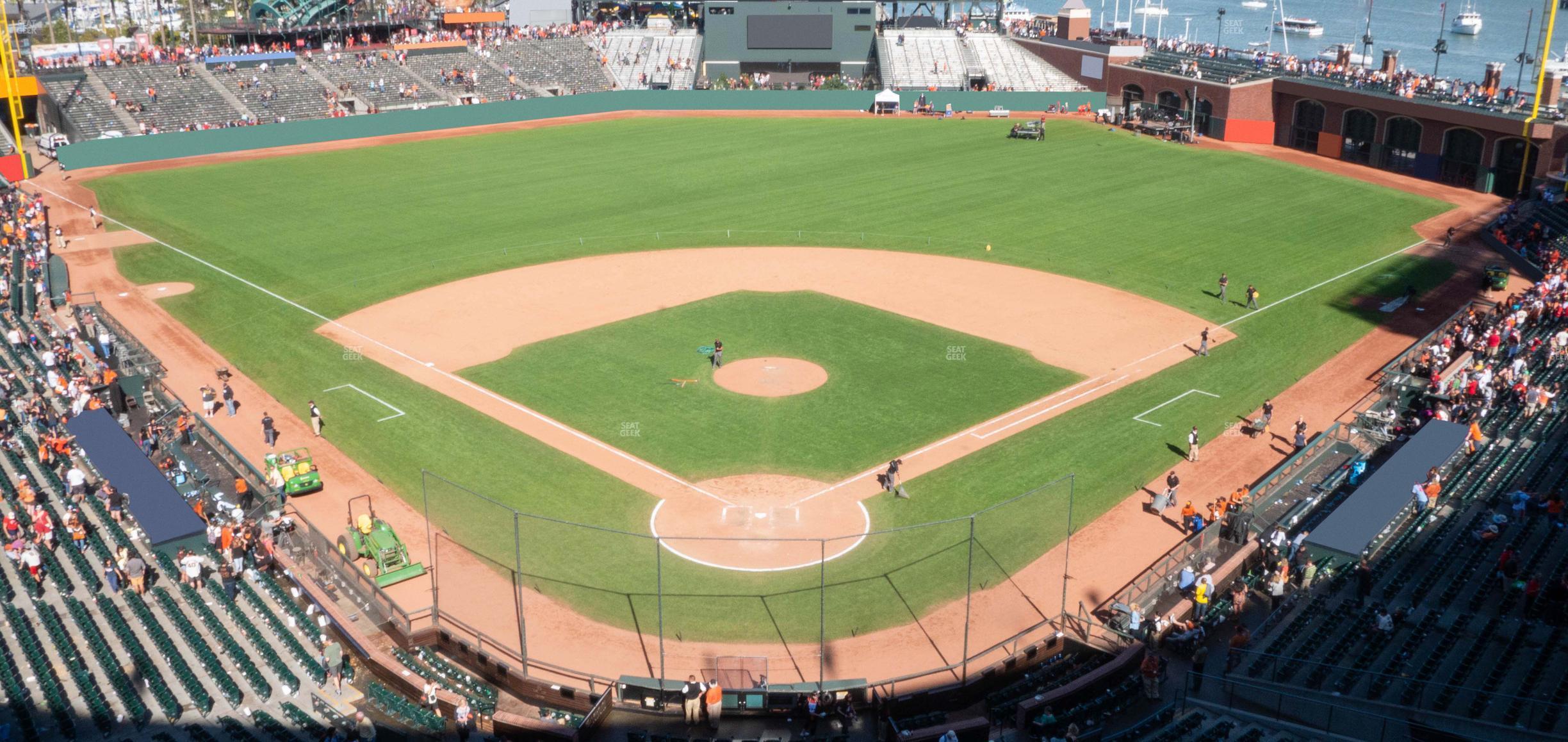 Seating view for Oracle Park Section View Box 315