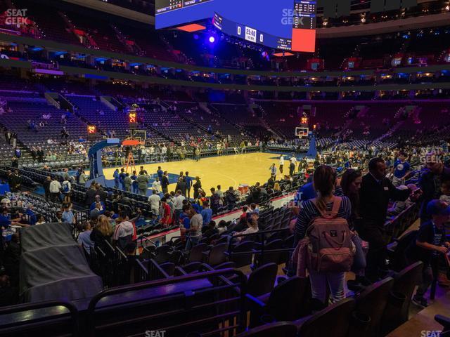 Seating view for Wells Fargo Center Section 122