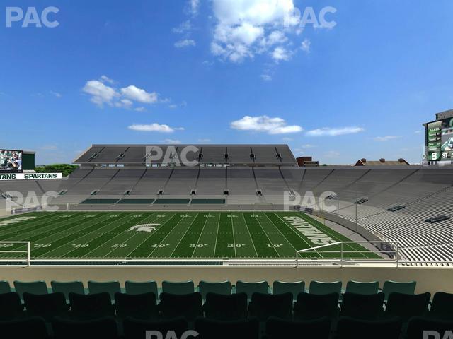 Seating view for Spartan Stadium (Michigan) Section Spartan Club 3