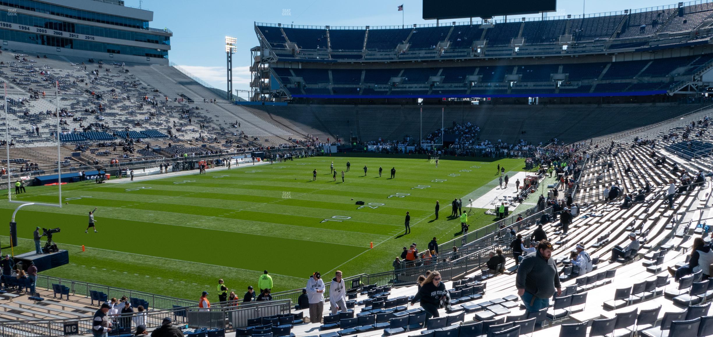 Seating view for Beaver Stadium Section North C