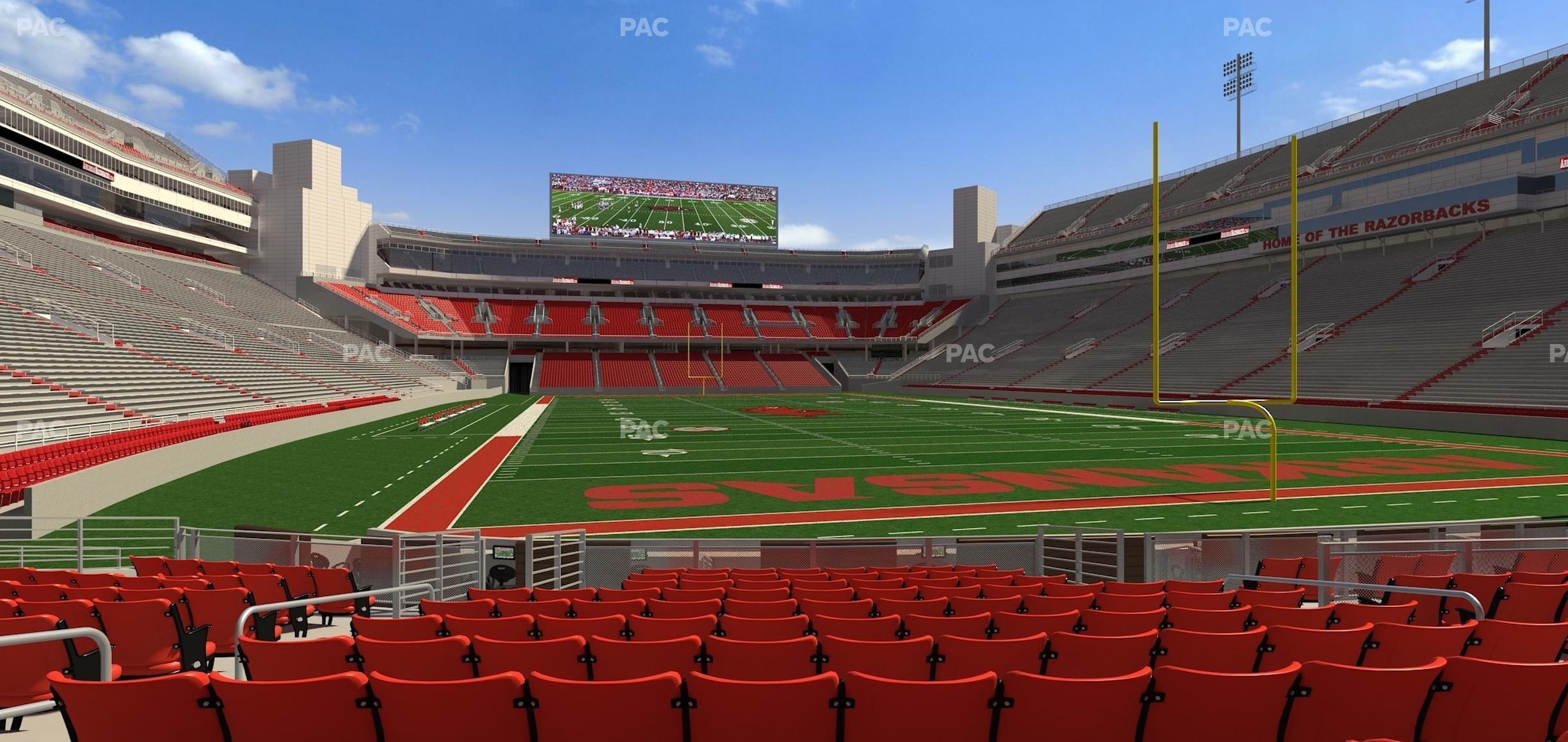 Seating view for Razorback Stadium Section F 7