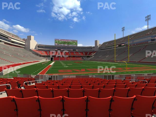 Seating view for Razorback Stadium Section F 7