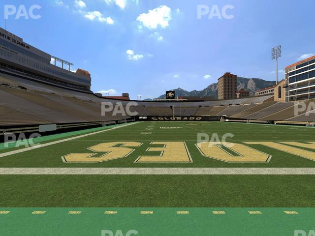 Seating view for Folsom Field Section Loge Box 143