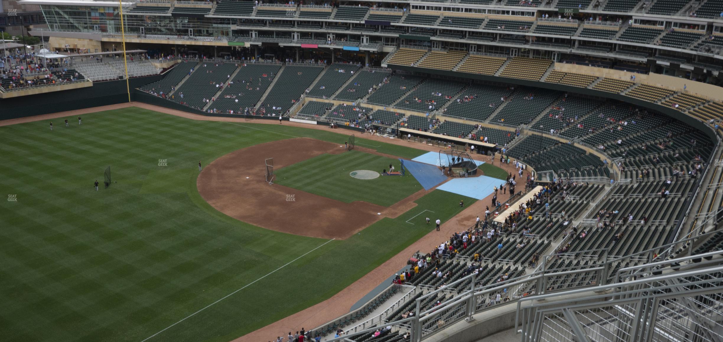 Seating view for Target Field Section 327