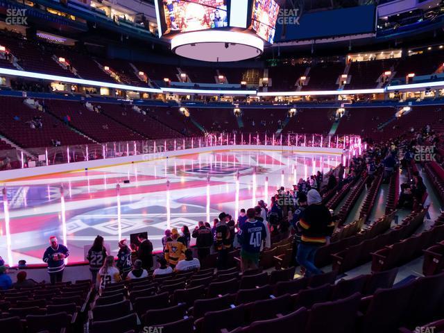 Seating view for Rogers Arena Section 120