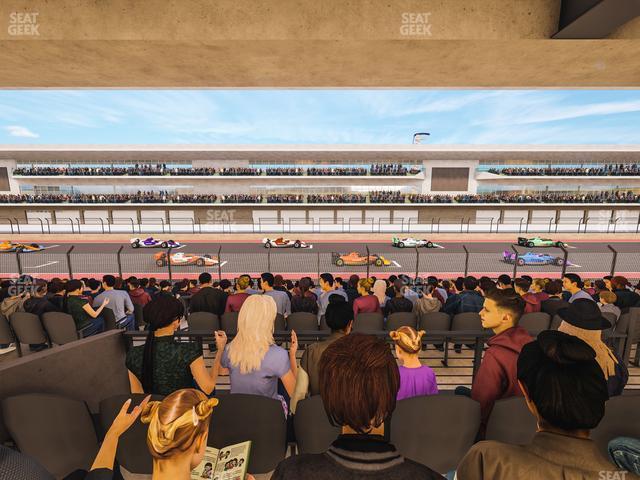 Seating view for Circuit of The Americas Section Main Grandstand Mezzanine 15 A