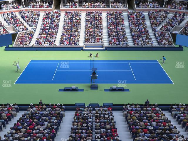 Seating view for Arthur Ashe Stadium Section 128