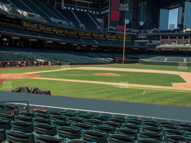 Seating view for Chase Field Section E