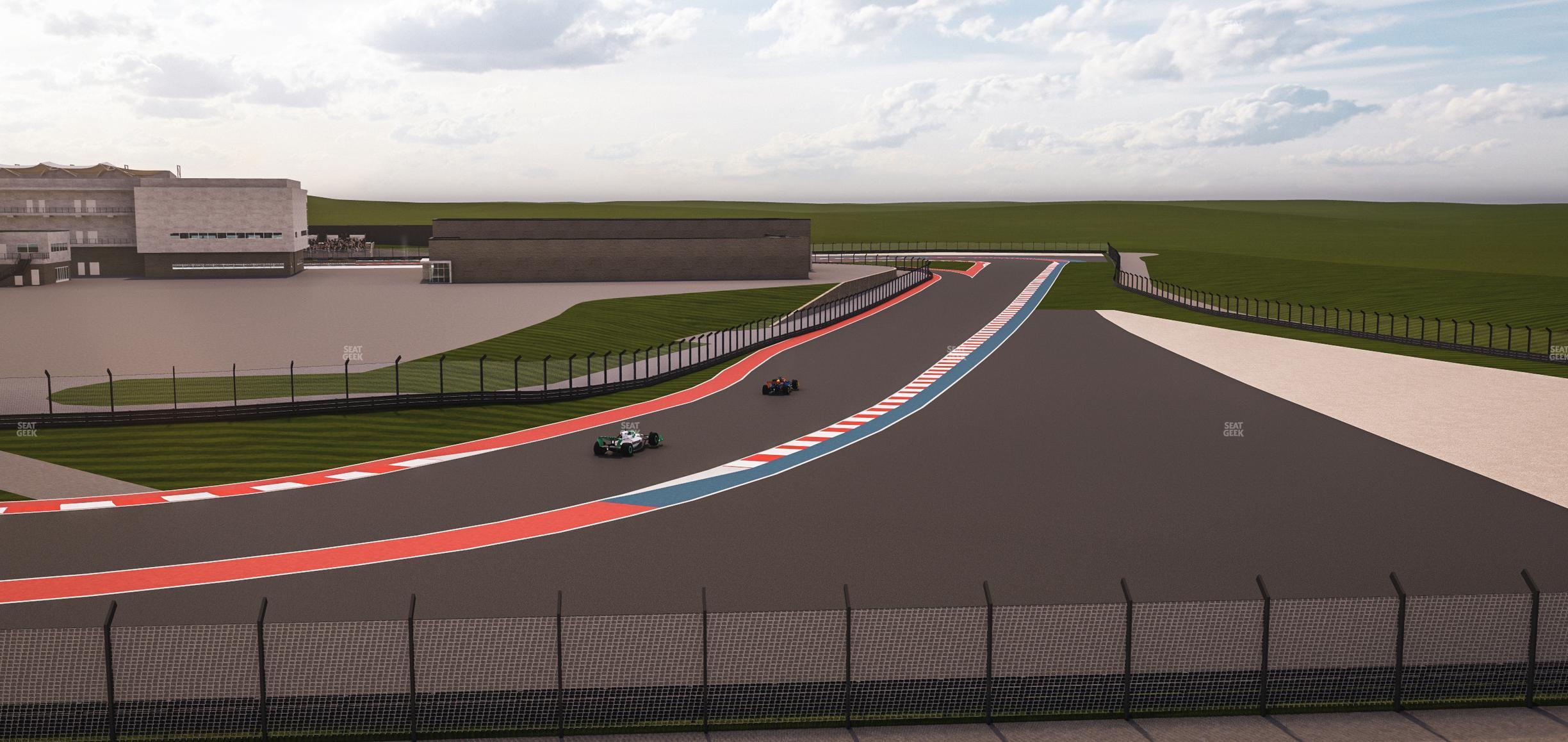 Seating view for Circuit of The Americas Section Turn 19 Bleachers 11