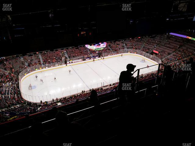 Seating view for Scotiabank Saddledome Section Press Level 8