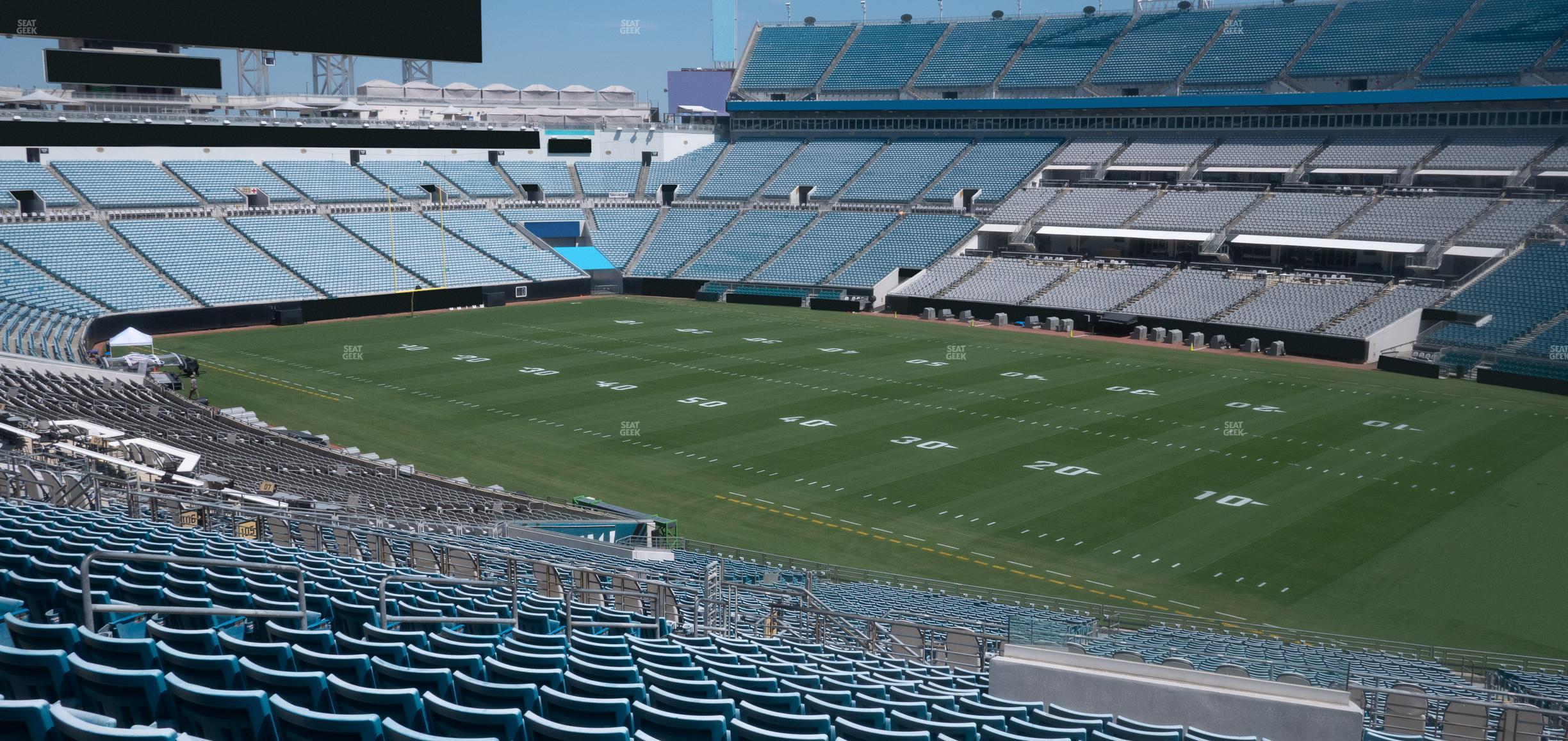 Seating view for EverBank Stadium Section 204