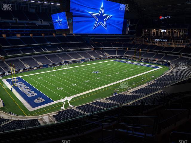 Seating view for AT&T Stadium Section Silver Suite 412