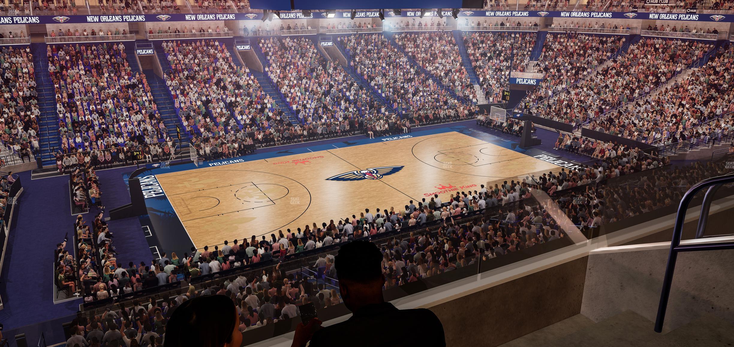 Seating view for Smoothie King Center Section Suite 204