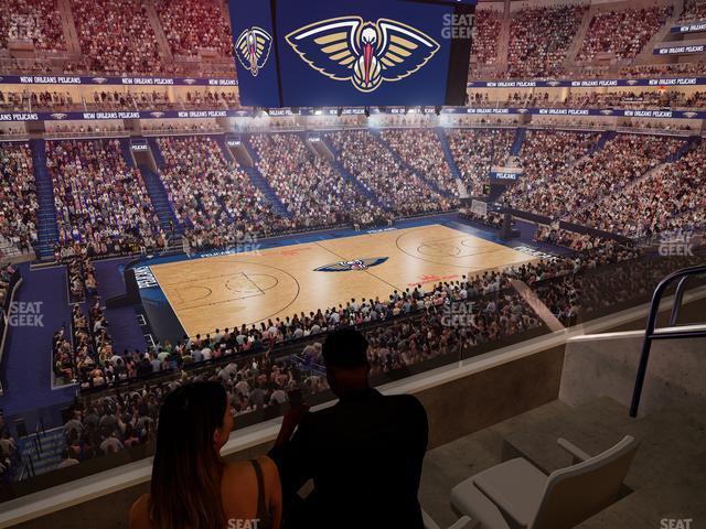 Seating view for Smoothie King Center Section Suite 204