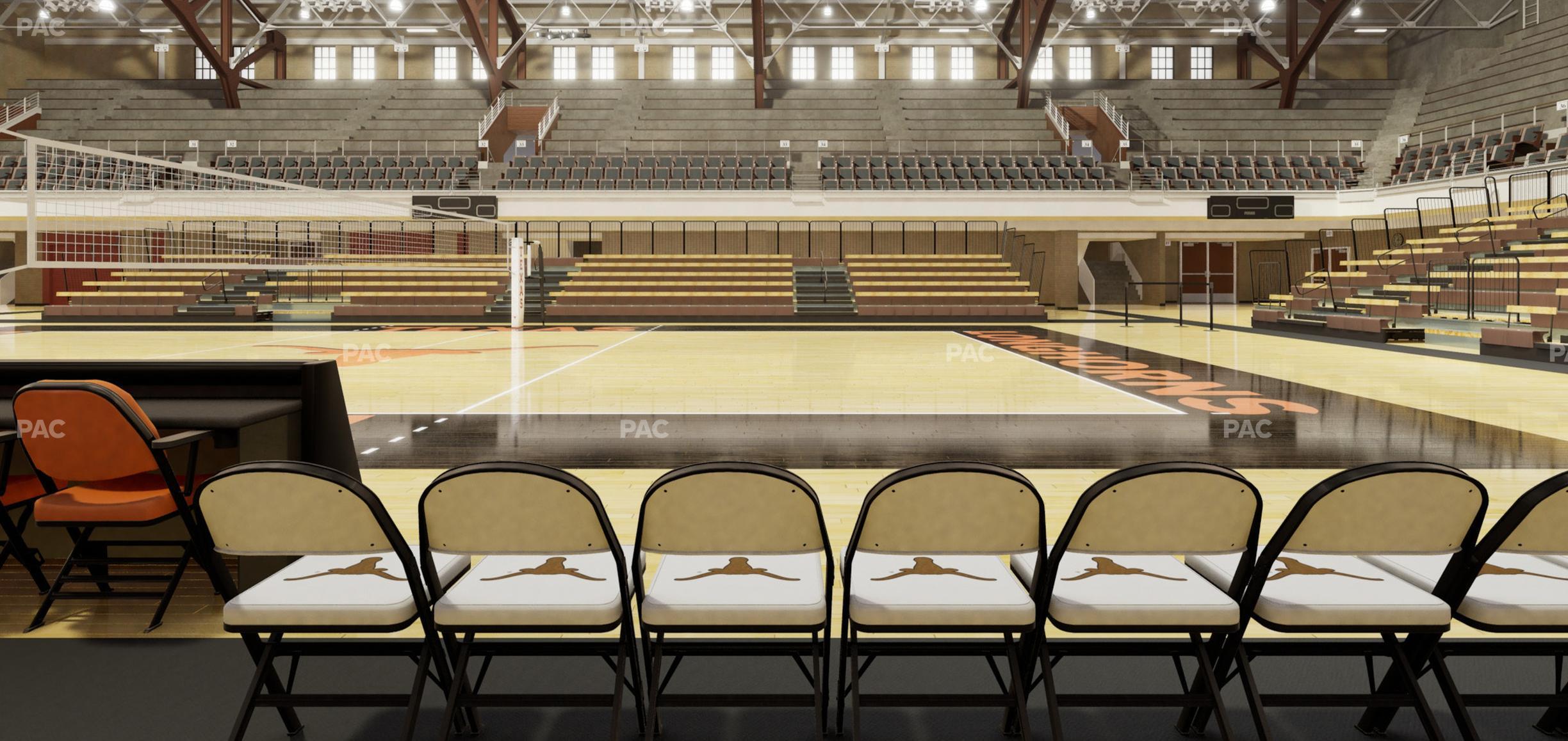 Seating view for Gregory Gym Section Floor 2