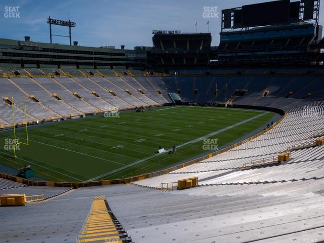 Seating view for Lambeau Field Section 108