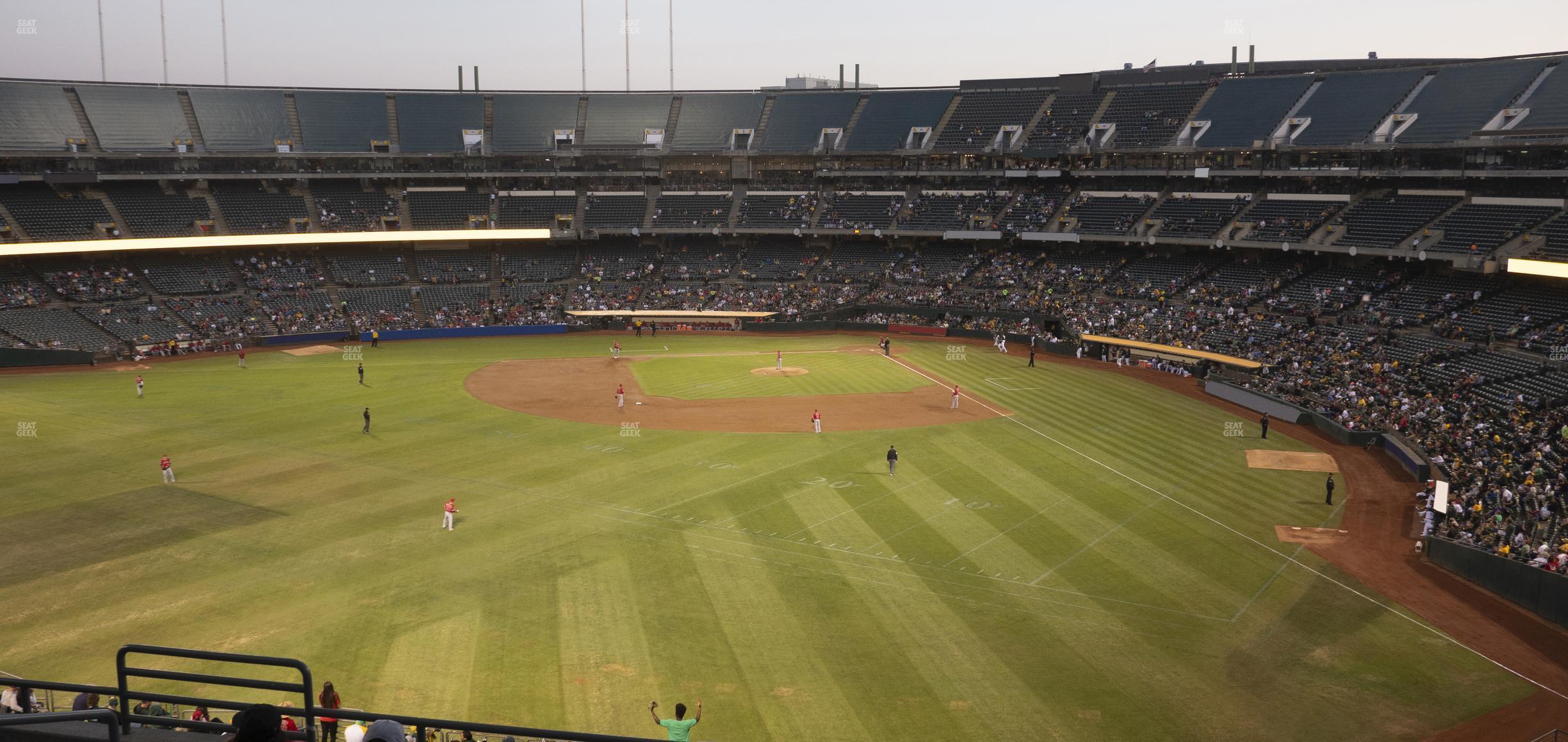 Seating view for Oakland Coliseum Section 235