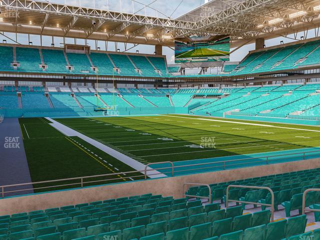 Seating view for Hard Rock Stadium Section 135