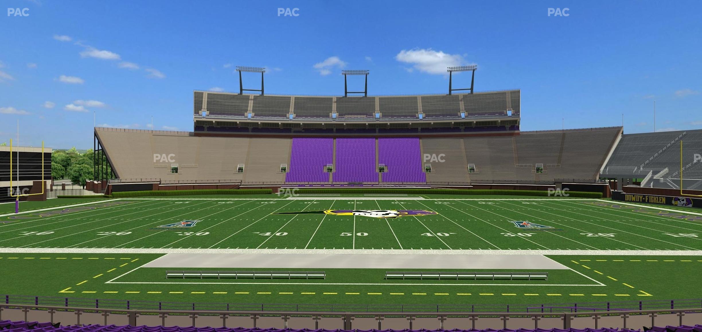 Seating view for Dowdy-Ficklen Stadium Section 6