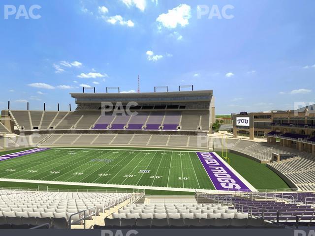 Seating view for Amon G. Carter Stadium Section Champions Club 204