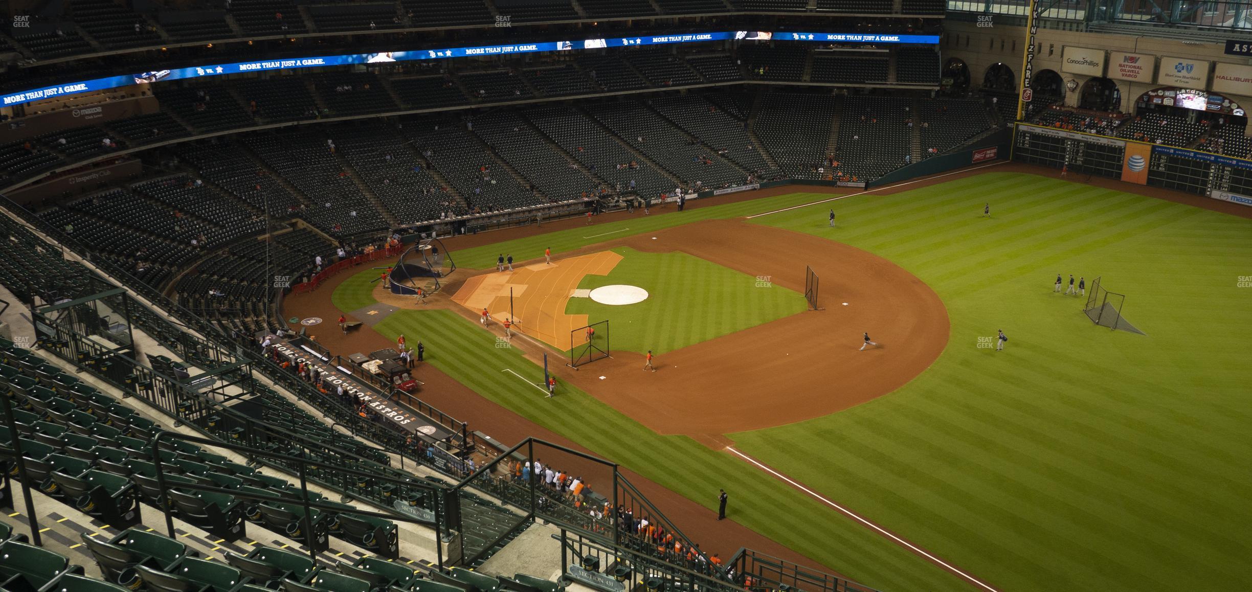 Seating view for Minute Maid Park Section 431