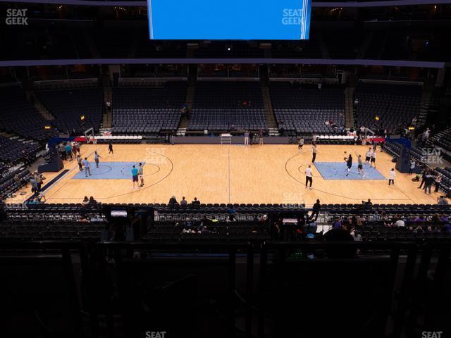 Seating view for FedExForum Section Pinnacle Club 11