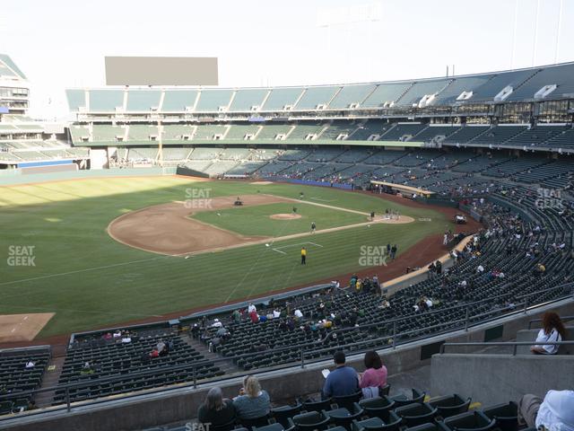 Seating view for Oakland Coliseum Section 225