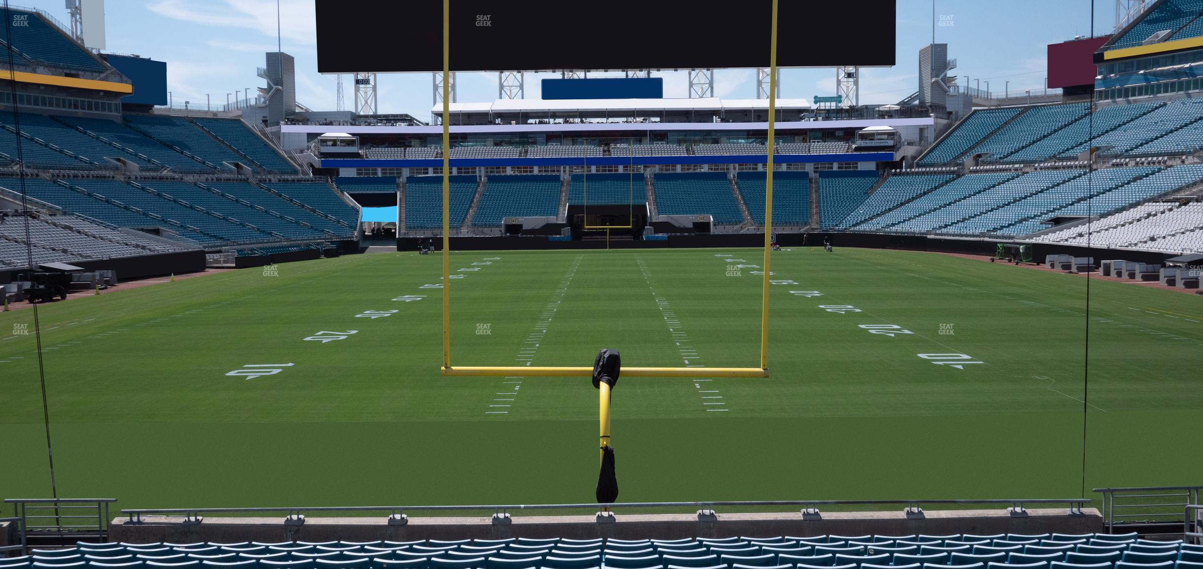 Seating view for EverBank Stadium Section 123