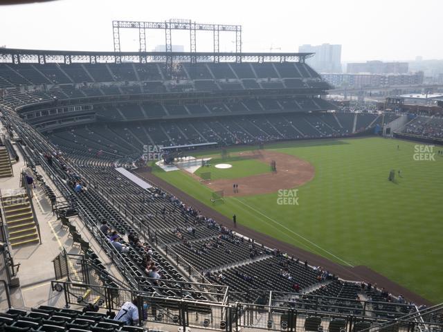 Seating view for Coors Field Section Upper 313