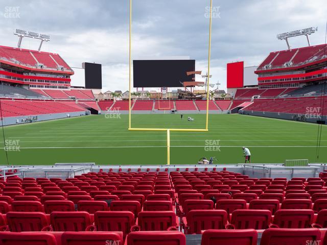 Seating view for Raymond James Stadium Section 123