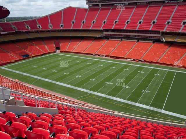 Seating view for GEHA Field at Arrowhead Stadium Section 343