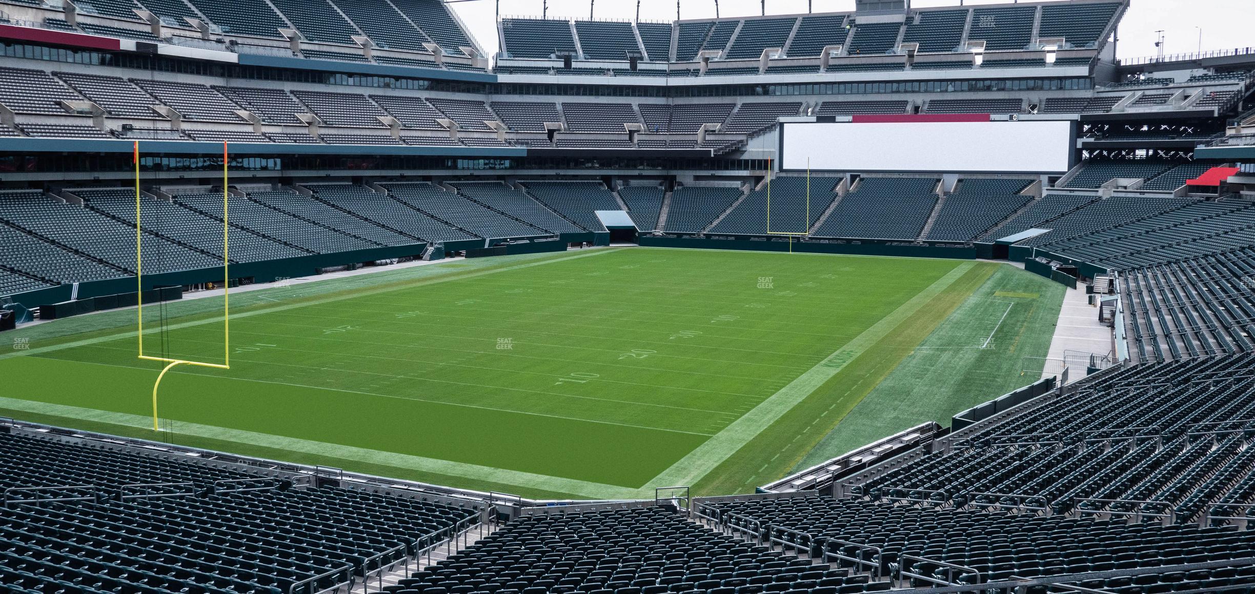 Seating view for Lincoln Financial Field Section 132