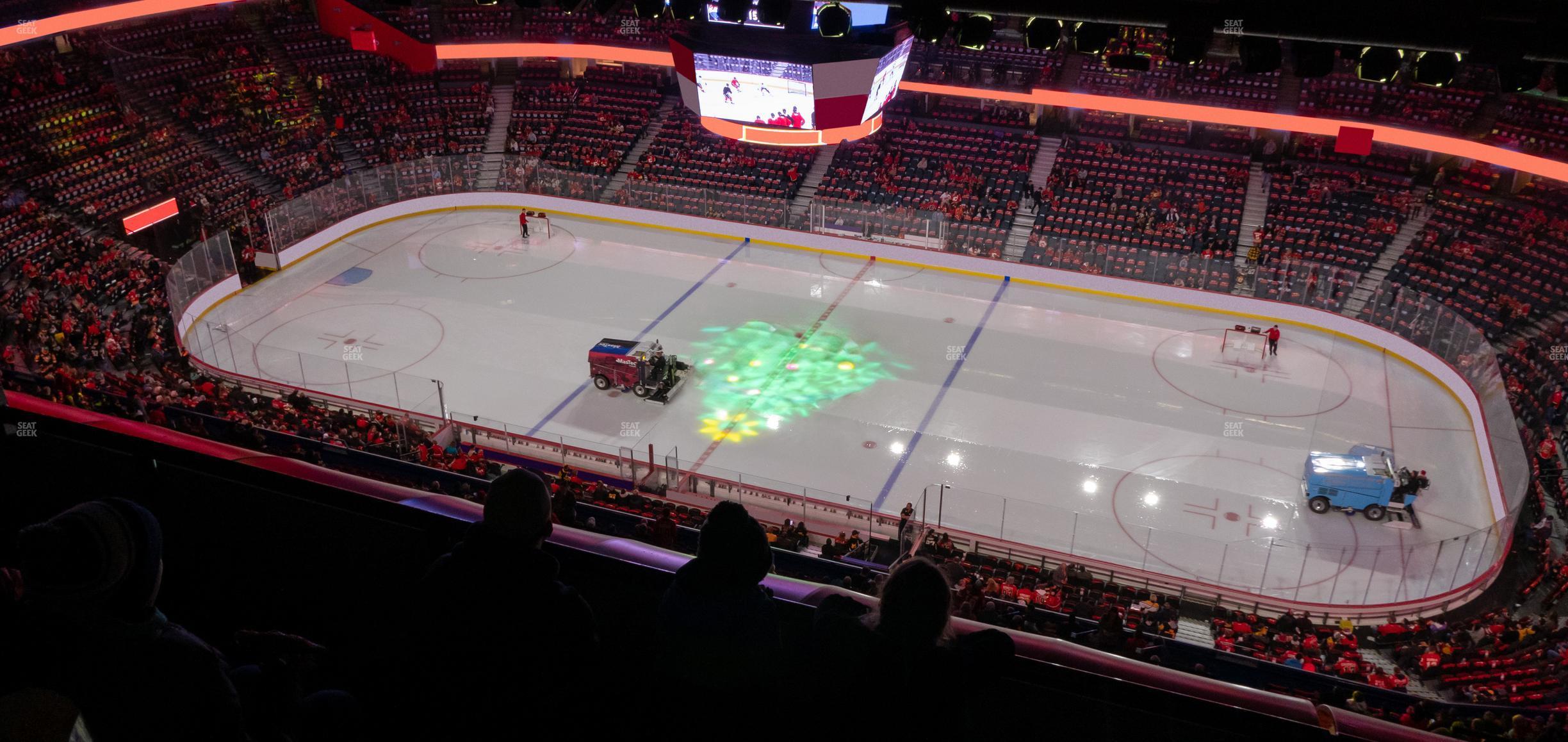 Seating view for Scotiabank Saddledome Section Press Level 12