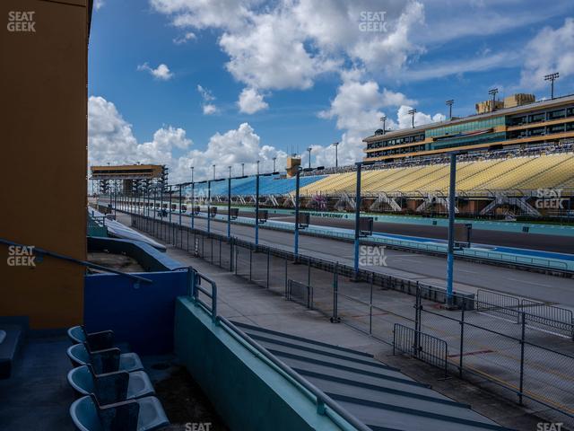 Seating view for Homestead-Miami Speedway Section Pit Road Cabana 23