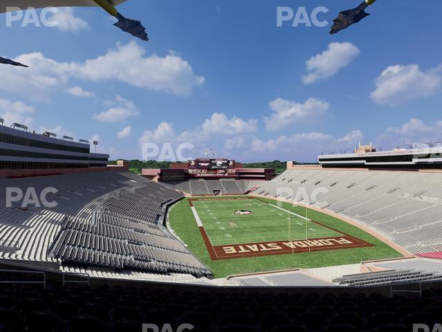 Seating view for Doak Campbell Stadium Section Club 324