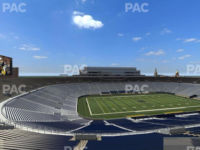 Seating view for Notre Dame Stadium Section Corbett Loge 716