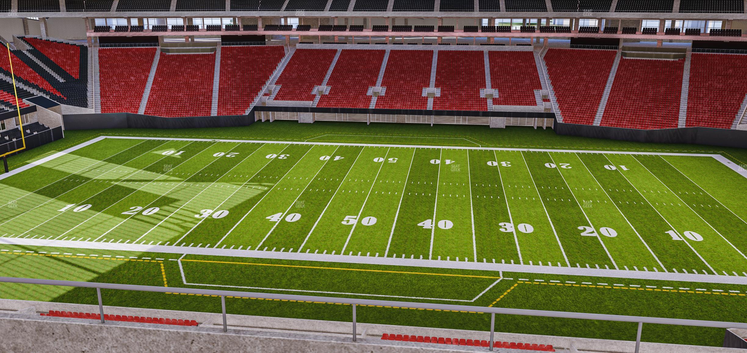 Seating view for Mercedes-Benz Stadium Section Club 236