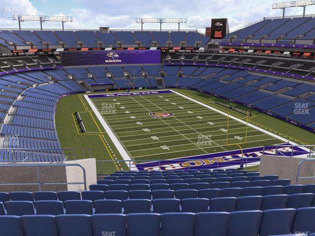 Seating view for M&T Bank Stadium Section 543