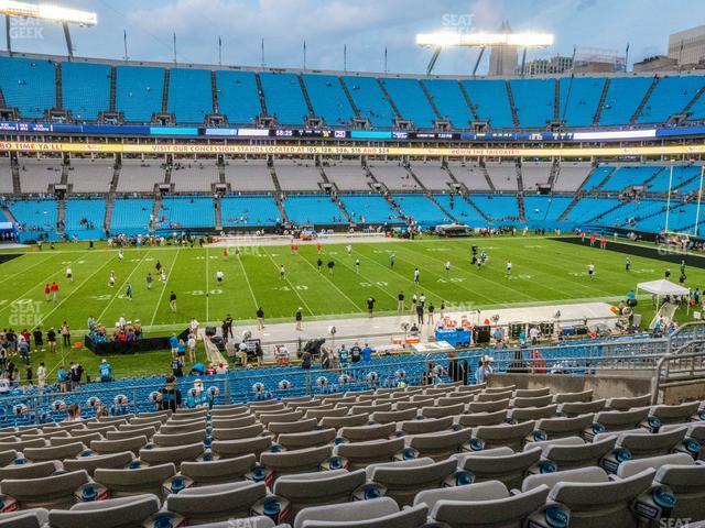 Seating view for Bank of America Stadium Section 345