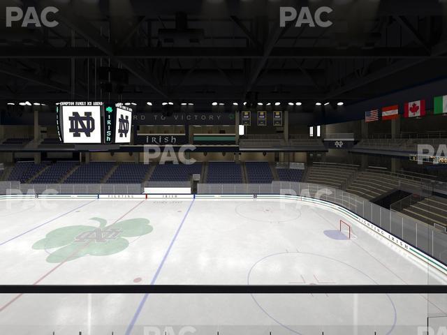 Seating view for Compton Family Ice Arena Section Club 124