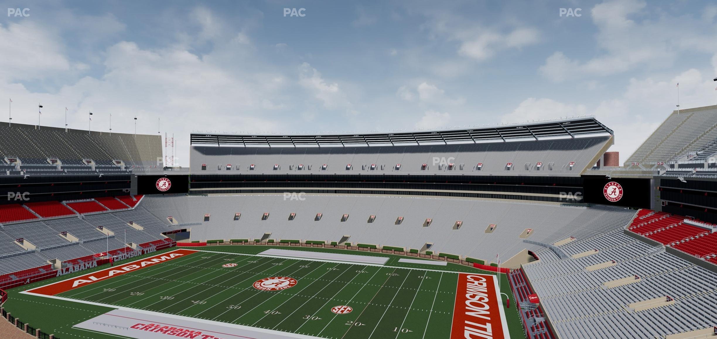 Seating view for Bryant Denny Stadium Section U 3 E