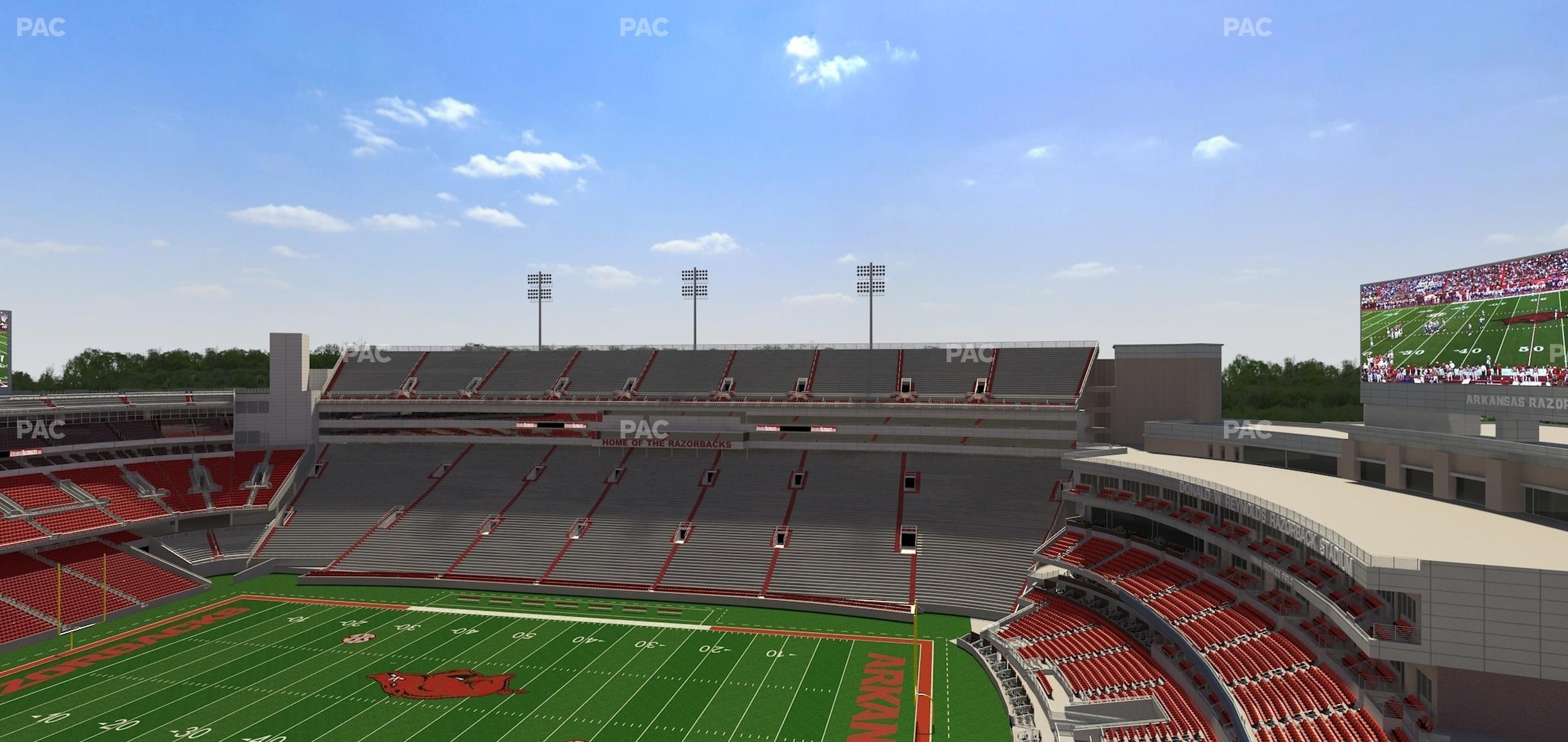 Seating view for Razorback Stadium Section 520 2