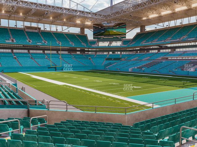 Seating view for Hard Rock Stadium Section 110