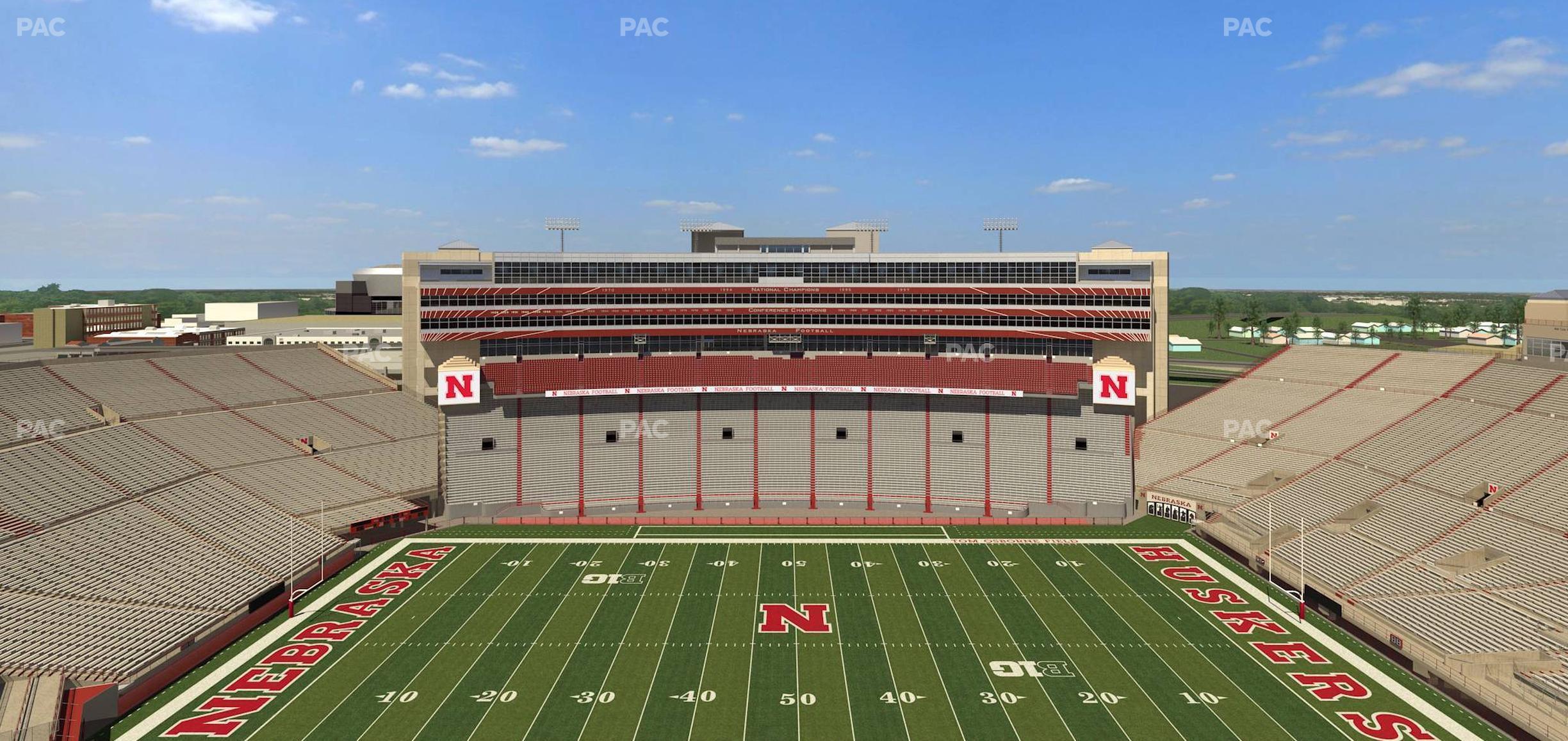 Seating view for Memorial Stadium Nebraska Section 607