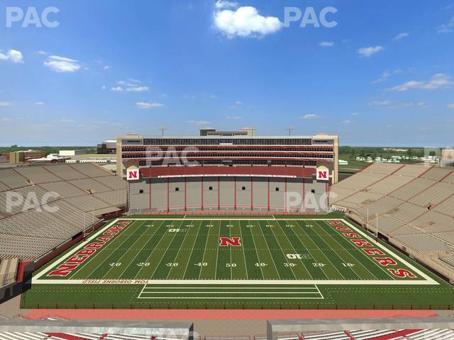 Seating view for Memorial Stadium Nebraska Section 607